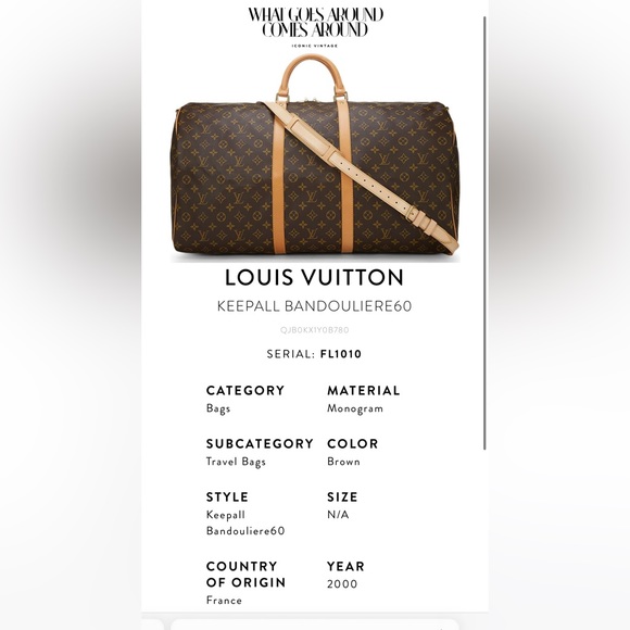 Louis Vuitton keepal bandolier (monogram) - Picture 9 of 16